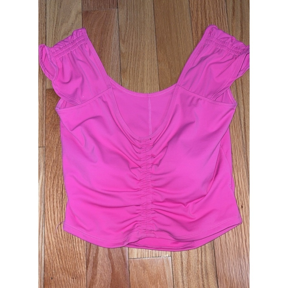Women's Pink Ruched Bra Top
